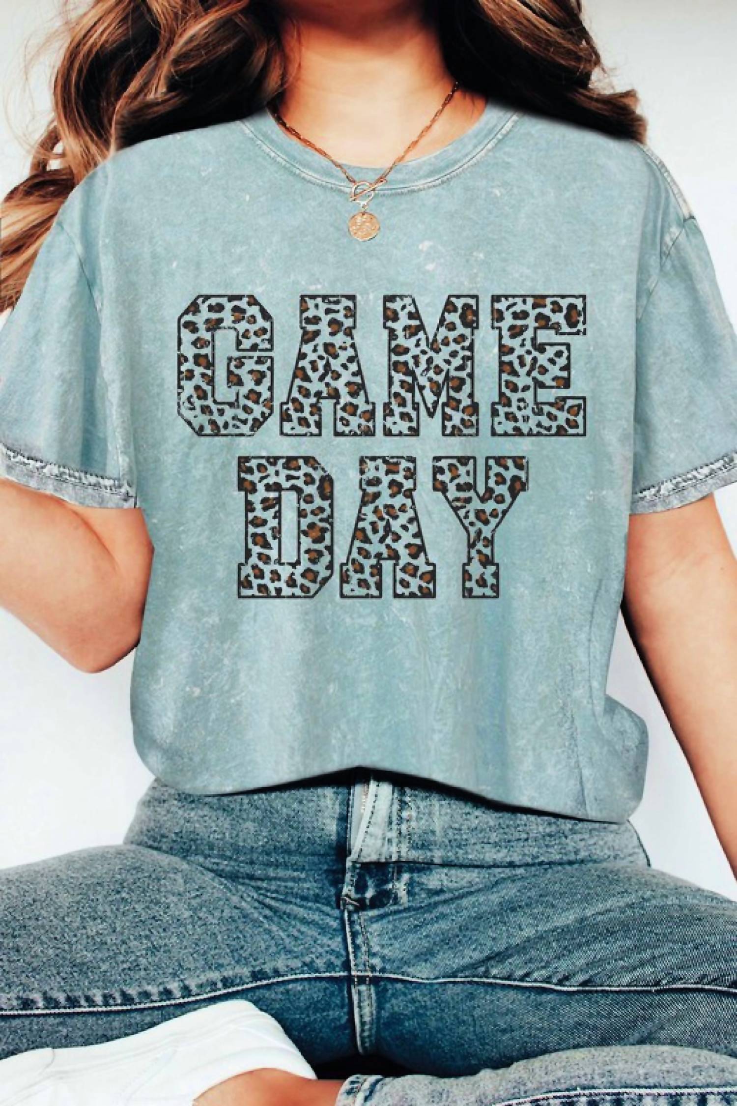 Rustee Clothing Game Day Graphic Tee-Mint Green In Mint Green