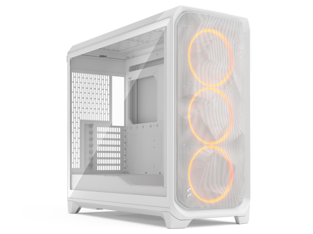 Fractal Design Meshify 3 XL Full-Tower Case - White RGB TG Clear Tint