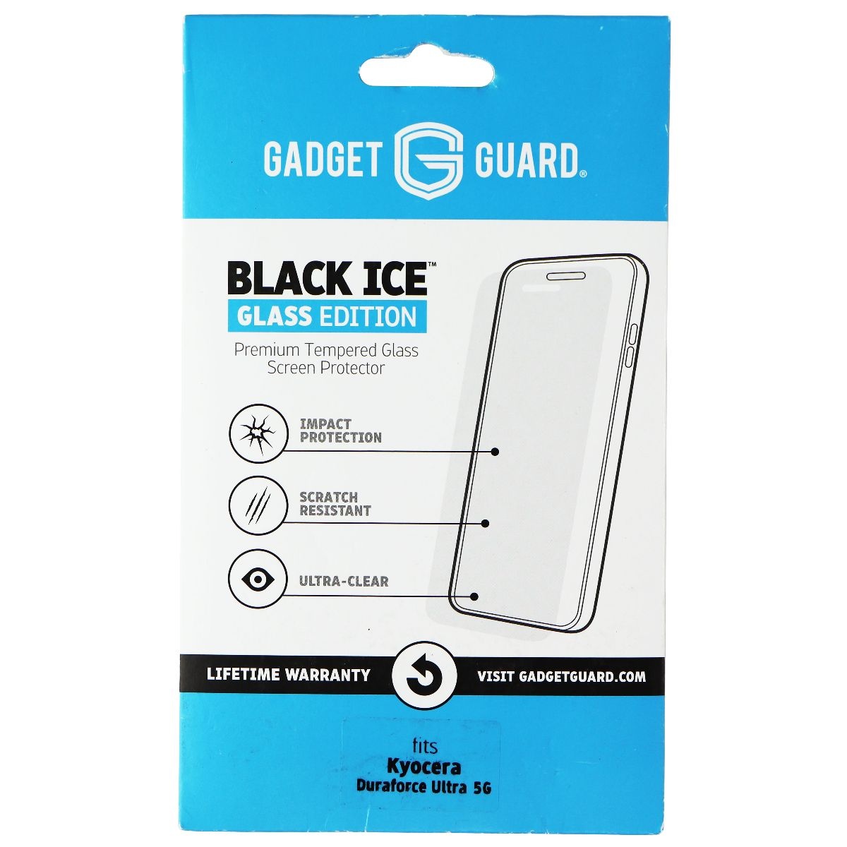 Gadget Guard Black Ice Glass Edition Screen for Kyocera Duraforce Ultra 5G