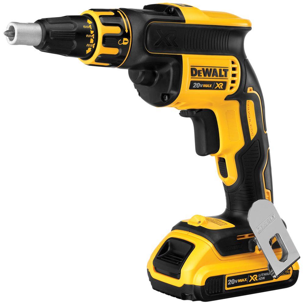 ATORNILLADOR DRYWALL 1/4' 20V XR DEWALT DCF620D2 2 X 2.0 AH