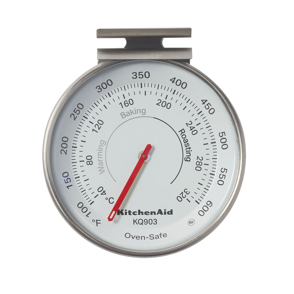 KitchenAid Dial Oven Cooking Thermometer Round Stainless Steel 8cm (Silver)