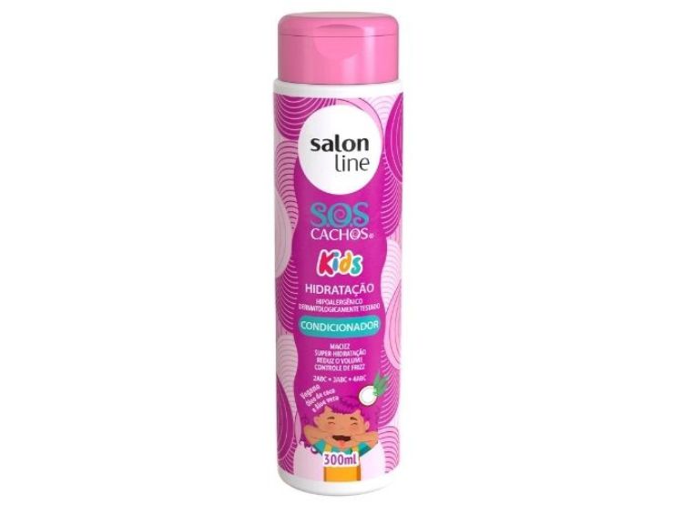 S.O.S CACHOS KIDS ACONDICIONADOR SALON LINE X 300ML