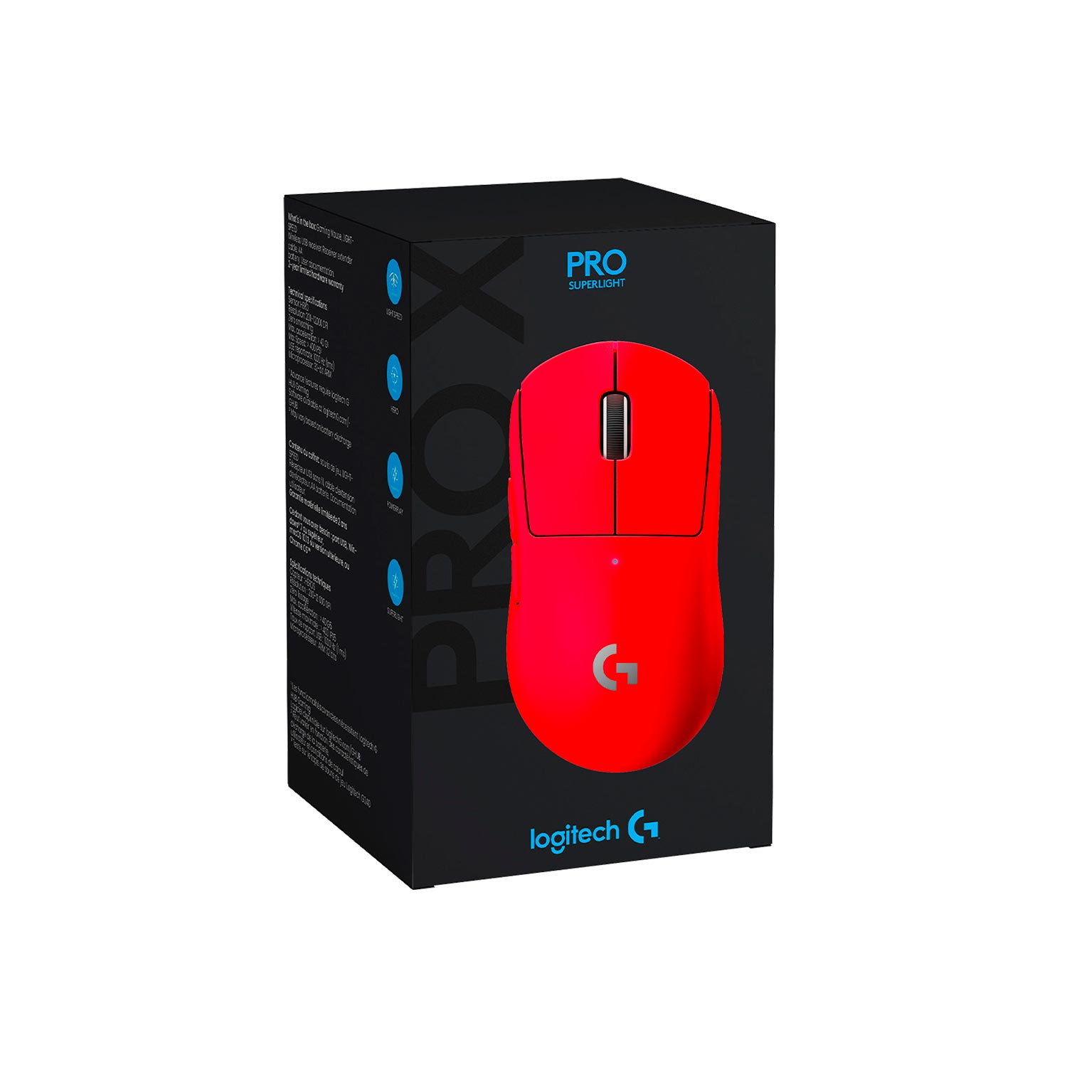 MOUSE LOGITECH G PRO X SUPERLIGHT WIRELEESS LIGHTSPEEDD HERO 25K RED