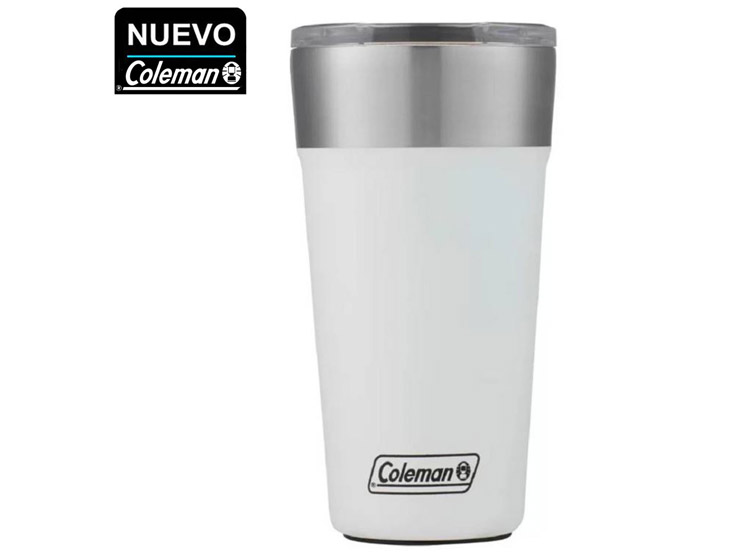 VASO DE ACERO INOXIDABLE COLEMAN BREW BLANCO 532 ML