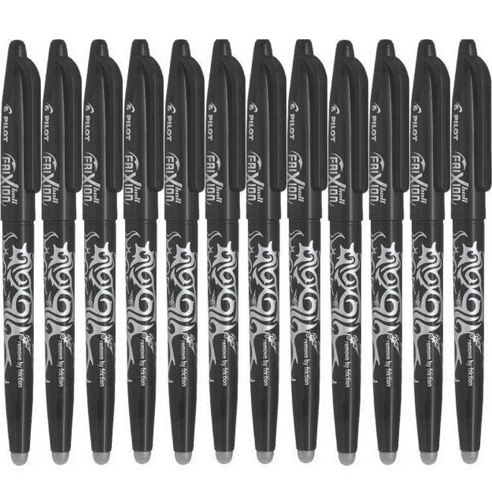 Pilot Frixion Erasable Gel Ink Pen 0.7mm (Black) [Box 12]